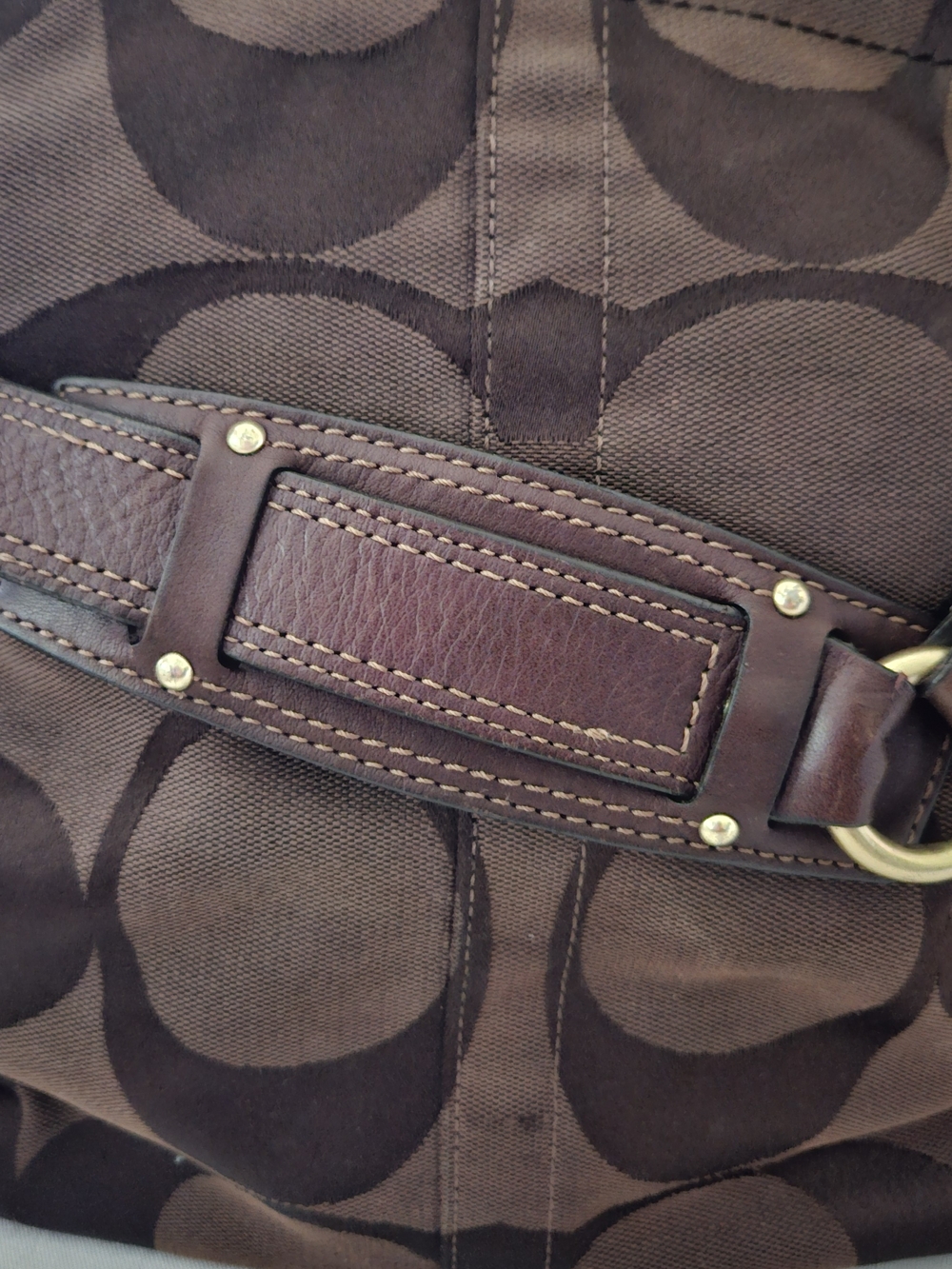 Coach Carly Signature Hobo Bag - Picture 7 of 16